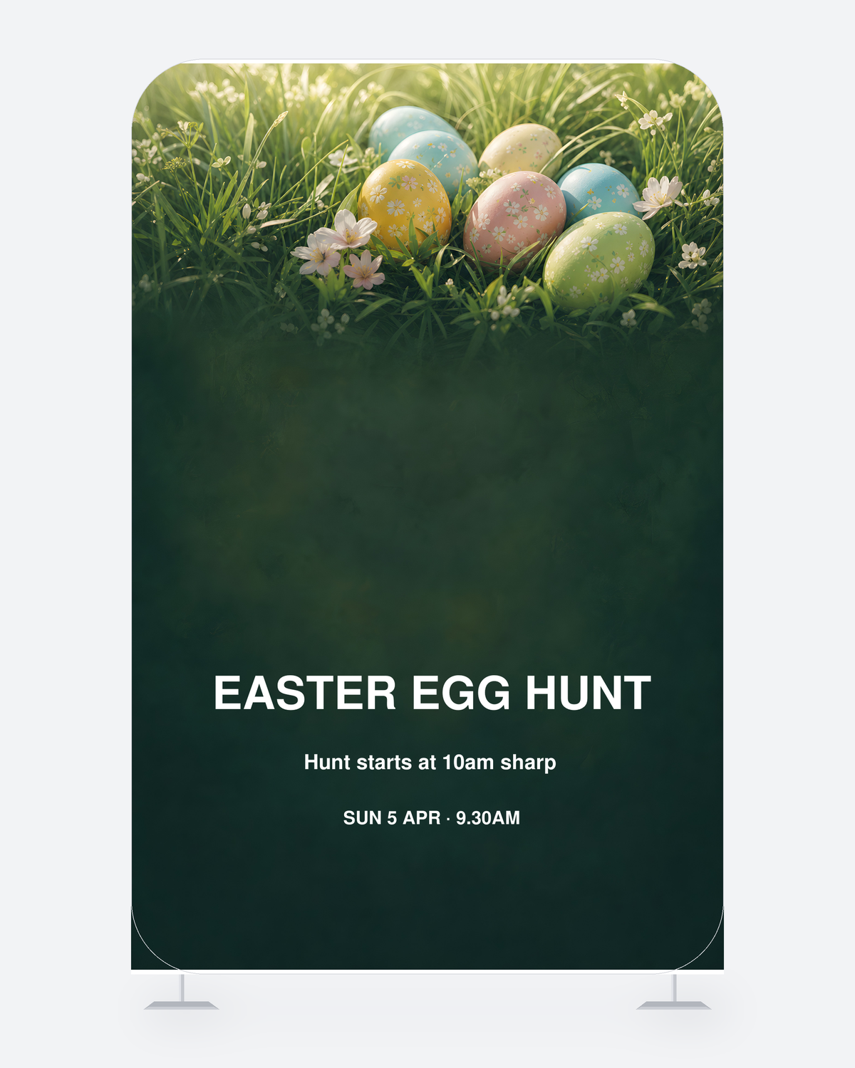Easter Egg Hunt — backdrop wall