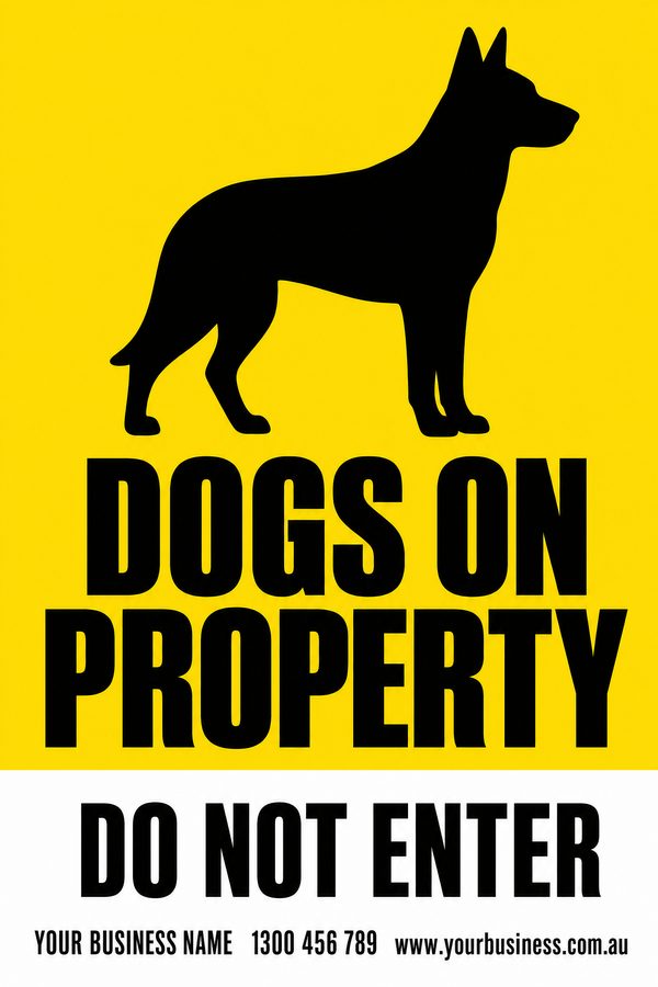 Dogs on Property — Dog design